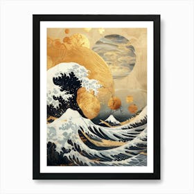 Great Wave Off Kanagawa 3 Art Print