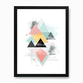 Abstract Triangles 4 Art Print