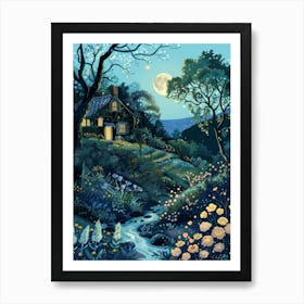 Night In The Forest 2 Art Print