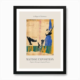 Rhino 4 Matisse Inspired Exposition Animals Poster Art Print