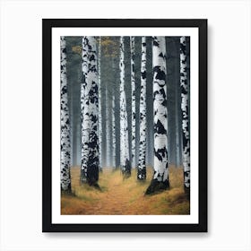 Birch Forest 64 Poster