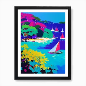 Koh Samet Thailand Colourful Painting Tropical Destination Art Print