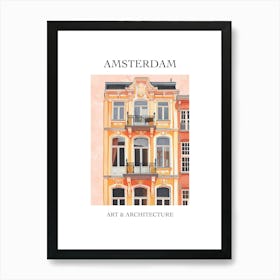 Amsterdam Travel And Architecture Poster 1 Art Print