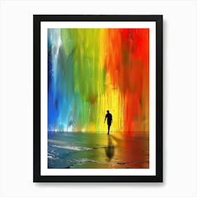 Rainbow Waterfall 1 Art Print