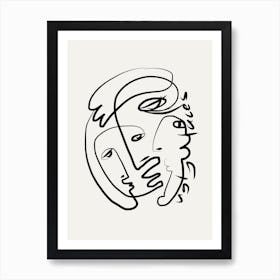 Ugly Faces Art Print