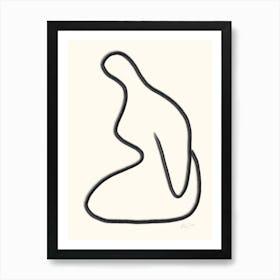 Elegance In Line Nude Art Print