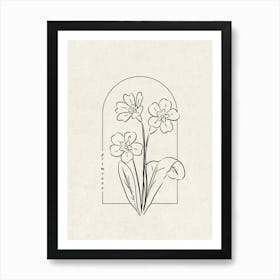 Primrose Flower Art Print