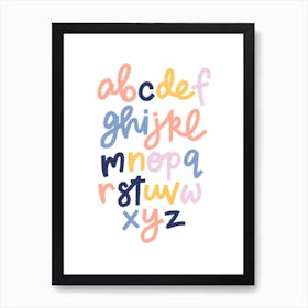 Alphabet Lettering 3 Art Print