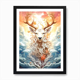 Deer Art Art Print
