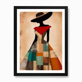 Woman In A Classy Vintage Inspired Dress Affiche