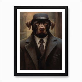 Gangster Dog Labrador Art Print