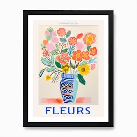 French Flower Poster Lantana Art Print