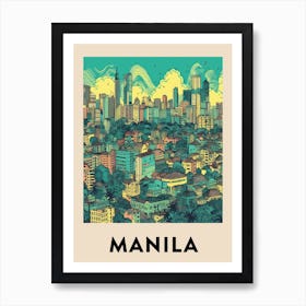 Manila Vintage Travel Poster Art Print