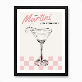 Retro Martini Art Print