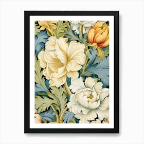 Wallpaper Floral Pattern 17 Art Print