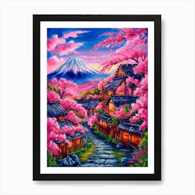 Cherry Blossoms In Japan Art Print