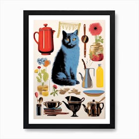 Cats And Kitchen Lovers 5 Art Print