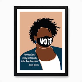 Stacey Abrams Art Print