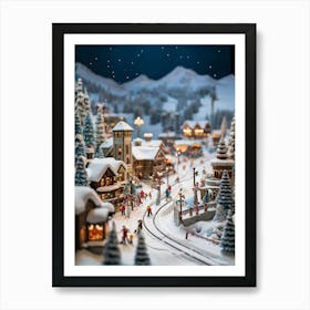 Christmas Village 9 Art Print