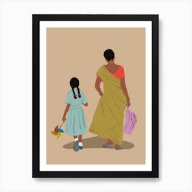 Mother And Daughter Art Print