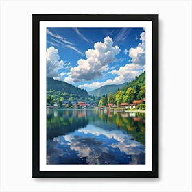 Lake In The Mountains 2 Art Print