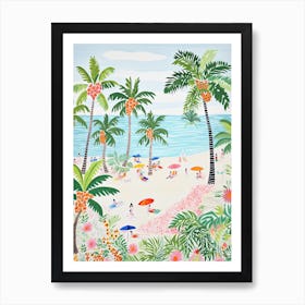 Seminyak Beach, Bali, Indonesia, Matisse And Rousseau Style 2 Art Print