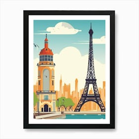 Paris Cityscape Art Print