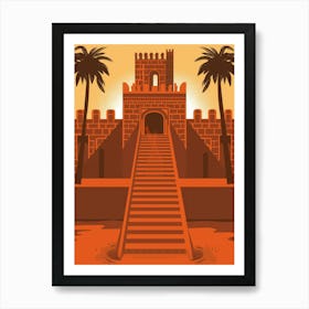 Egyptian Temple Art Print