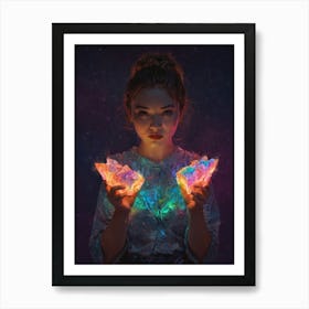 Glow In The Dark 8 Art Print