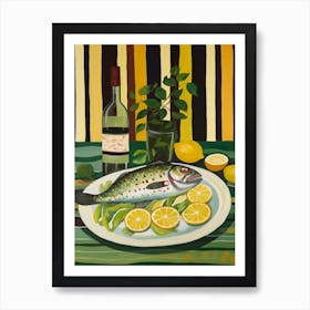 Cod 2 Italian Still Life Painting Art Print