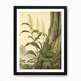 Suzuran Lily Of The Valley 3 Japanese Botanical Illustration Art Print