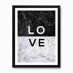 Love B&W Art Print