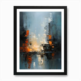 Abstract Cityscape 1 Art Print