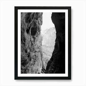 Man In A Canyon Poster