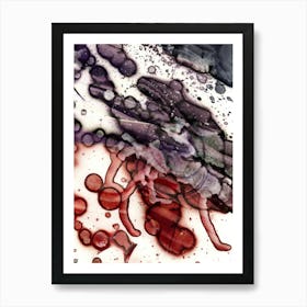 Japanese Abstract Spots Art Print