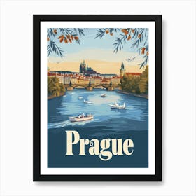 Aihrgdesign A Mid Century Modern Travel Poster For Prague Sho 64ec64c3 6a75 4772 Ab65 8a0a92dea7dc 2 Art Print