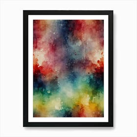 Watercolor Abstract Seamless Pattern Art Print