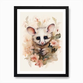 Adorable Chubby Posing Possum 7 Art Print