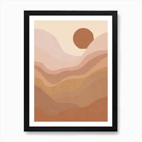 Boho Landscape  Art Print