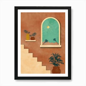 boho Stairway To Heaven Art Print