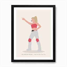 Britney Spears Baby One More Time Tour Music Pop Culture Art Print