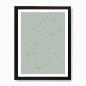 Dove Poster Green_2456173 Art Print