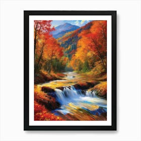 Autumn River 6 Art Print