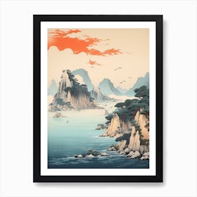 The Ogasawara Islands In Tokyo, Ukiyo E Drawing 4 Art Print