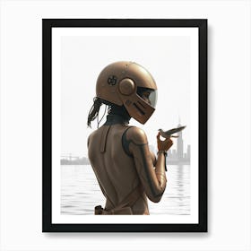 Futuristic Woman Art Print