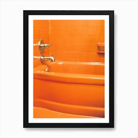 Orange Tub on Film Art Print