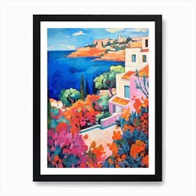 Ibiza Spain 8 Fauvist Painting Art Print