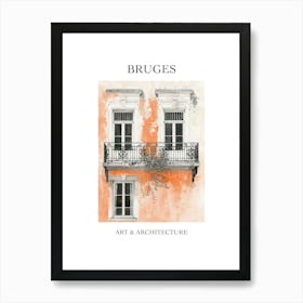 Bruges Travel And Architecture Poster 3 Art Print