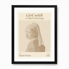 Girl With A Pearl Earring Johannes Vermeer (1665) Art Print