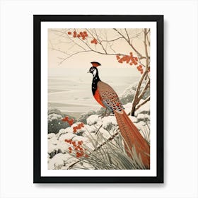 Bird Illustration Pheasant 3 Art Print